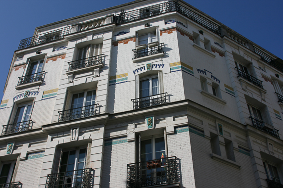 10 Avril 2014 - L'habitat social du XIXe siècle à nos jours. Quartier de la Mouzaïa aux Buttes Chaumont à Paris XIXe