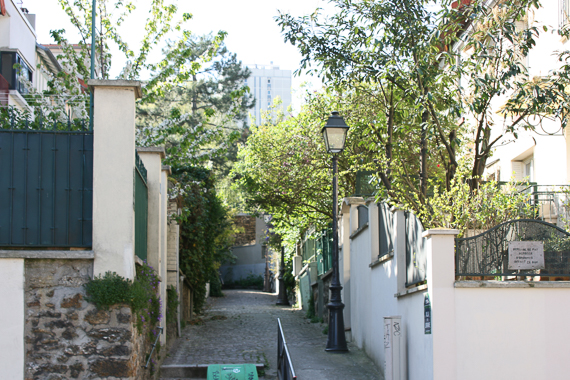 10 Avril 2014 - L'habitat social du XIXe siècle à nos jours. Quartier de la Mouzaïa aux Buttes Chaumont à Paris XIXe