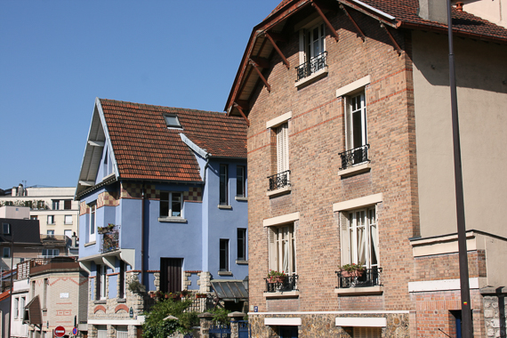 10 Avril 2014 - L'habitat social du XIXe siècle à nos jours. Quartier de la Mouzaïa aux Buttes Chaumont à Paris XIXe
