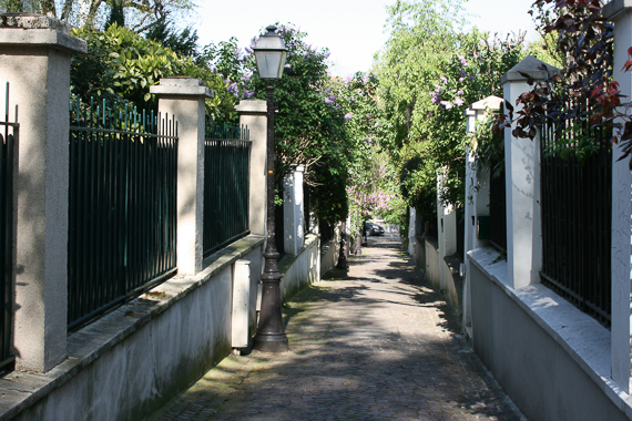 10 Avril 2014 - L'habitat social du XIXe siècle à nos jours. Quartier de la Mouzaïa aux Buttes Chaumont à Paris XIXe