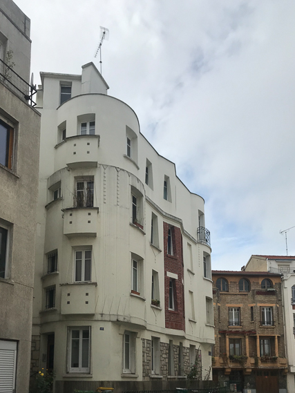 22 octobre 2019 - L'habitat social du XIXe siècle à nos jours. Quartier de la Mouzaïa aux Buttes Chaumont à Paris XIXe