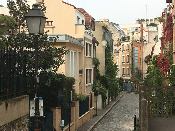 22 octobre 2019 - L'habitat social du XIXe siècle à nos jours. Quartier de la Mouzaïa aux Buttes Chaumont à Paris XIXe