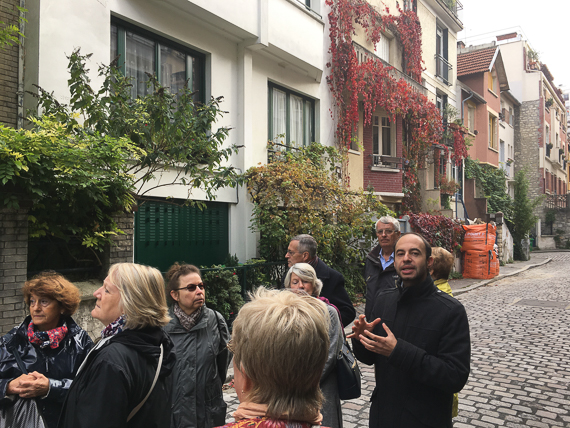 22 octobre 2019 - L'habitat social du XIXe siècle à nos jours. Quartier de la Mouzaïa aux Buttes Chaumont à Paris XIXe