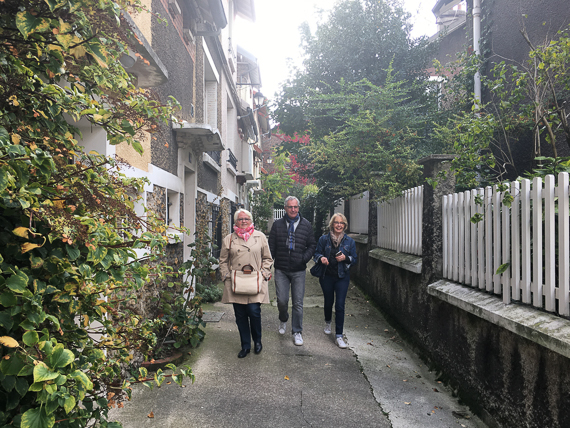 22 octobre 2019 - L'habitat social du XIXe siècle à nos jours. Quartier de la Mouzaïa aux Buttes Chaumont à Paris XIXe