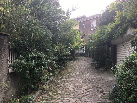22 octobre 2019 - L'habitat social du XIXe siècle à nos jours. Quartier de la Mouzaïa aux Buttes Chaumont à Paris XIXe