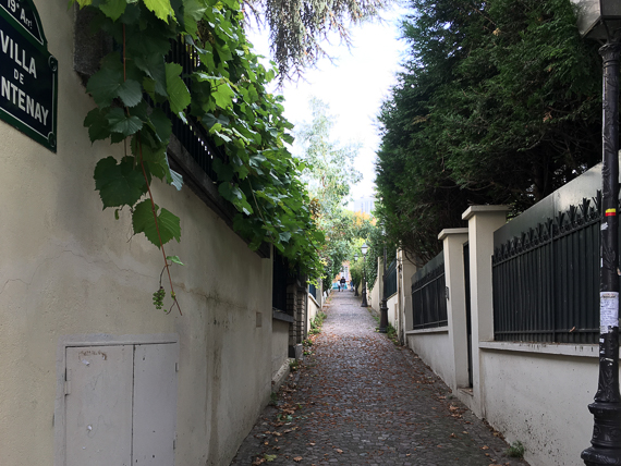 22 octobre 2019 - L'habitat social du XIXe siècle à nos jours. Quartier de la Mouzaïa aux Buttes Chaumont à Paris XIXe