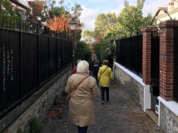 22 octobre 2019 - L'habitat social du XIXe siècle à nos jours. Quartier de la Mouzaïa aux Buttes Chaumont à Paris XIXe